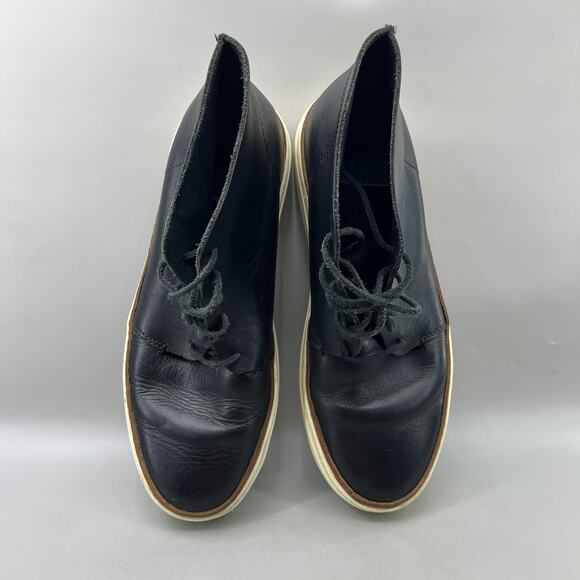 COS Chukka Boots Men Size 11.5 Black Leather Ankle Casual Comfort Lace Shoes main image 6